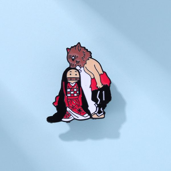 demon slayer's character brooches animation is good at kissing enamel pins and acrylic badge, Gray
demon slayer's character brooches animation is good at kissing enamel pins and acrylic badge, Gray