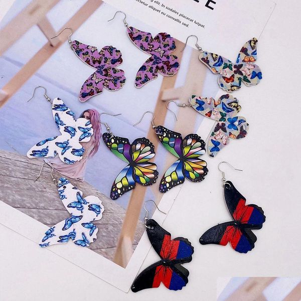 dangle chandelier new fashion designer pu leather earrings colorf butterfly pattern double side printed hook for women summe sport1 dhfrm, Silver
dangle chandelier new fashion designer pu leather earrings colorf butterfly pattern double side printed hook for women summe sport1 dhfrm, Silver