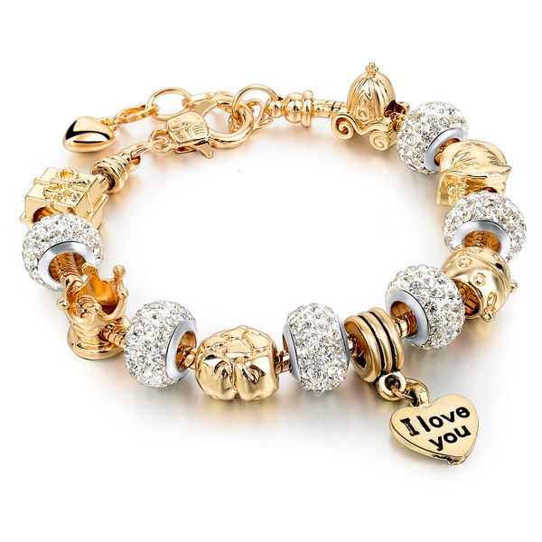 charm bracelets gold plated snake chain glass beads i love you beaded for women drop delivery 2022 sexyhanz am4dh, Golden;silver
charm bracelets gold plated snake chain glass beads i love you beaded for women drop delivery 2022 sexyhanz am4dh, Golden;silver