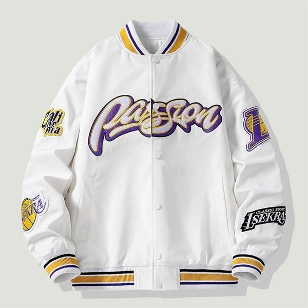 men's jackets spring bomber baseball jacket letter embroidery patchwork coat hip hop streetwear casual loose varsity 220905, Black;brown
men's jackets spring bomber baseball jacket letter embroidery patchwork coat hip hop streetwear casual loose varsity 220905, Black;brown