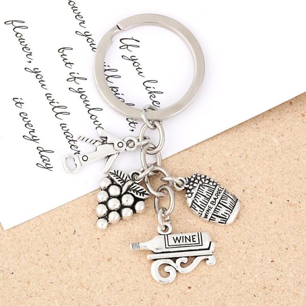 wine corkscrew charm key ring wine barrel bar keychain making bartender gift statement jewelry accessories, Silver
wine corkscrew charm key ring wine barrel bar keychain making bartender gift statement jewelry accessories, Silver