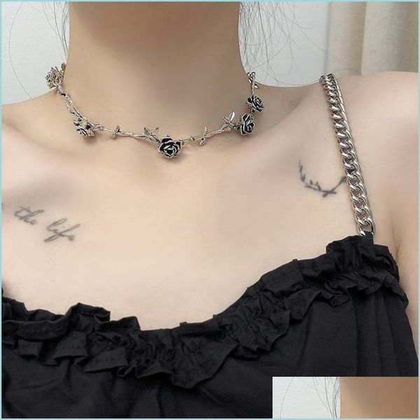 chokers chokers vintage temperament rose flower chains choker necklaces for women anniversary wedding party jewelry retro girl clavic dhgcv, Golden;silver
chokers chokers vintage temperament rose flower chains choker necklaces for women anniversary wedding party jewelry retro girl clavic dhgcv, Golden;silver