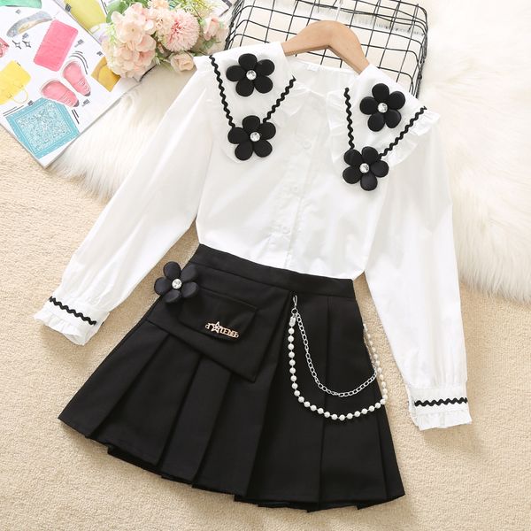 clothing sets school uniform for girls children kids flower blourse skirt preppy suit costumes vestidos 4 6 8 9 10 12 14 years 220905, White
clothing sets school uniform for girls children kids flower blourse skirt preppy suit costumes vestidos 4 6 8 9 10 12 14 years 220905, White