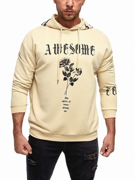 men's hoodies & sweatshirts men floral & letter graphic drawstring hoodie g99q#, Black
men's hoodies & sweatshirts men floral & letter graphic drawstring hoodie g99q#, Black