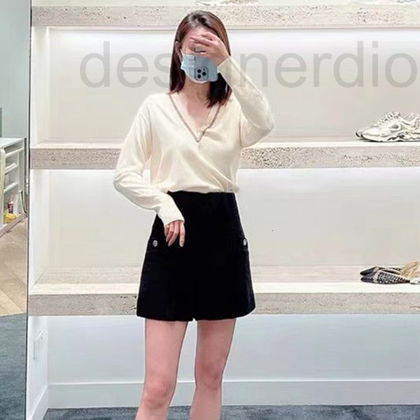 women's knits & tees designer fadan s family 2022 autumn and winter fashion leisure versatile new women's v-neck bottomed sweater, White
women's knits & tees designer fadan s family 2022 autumn and winter fashion leisure versatile new women's v-neck bottomed sweater, White