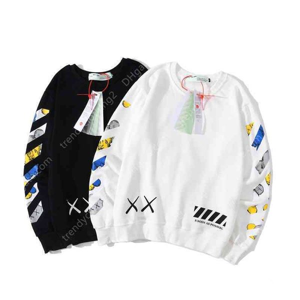 20ss autumn and winter sweater ow graffiti arrow men's women's loose thin bottomed jacket, Black
20ss autumn and winter sweater ow graffiti arrow men's women's loose thin bottomed jacket, Black