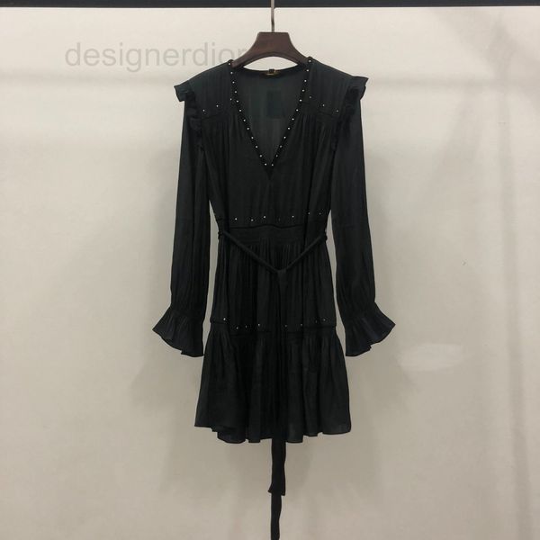 casual dresses designer french style v-neck rivet long sleeve waist closed large a ladies dress in the early autumn of 2022 hyxe, Black;gray
casual dresses designer french style v-neck rivet long sleeve waist closed large a ladies dress in the early autumn of 2022 hyxe, Black;gray
