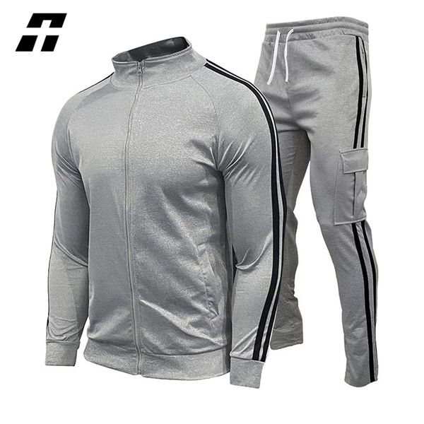 mens tracksuits brand mens sets spring casual tracksuit two piece set men zipper jackepants stripe harajuku sport suits male sportswear 2209, Gray
mens tracksuits brand mens sets spring casual tracksuit two piece set men zipper jackepants stripe harajuku sport suits male sportswear 2209, Gray