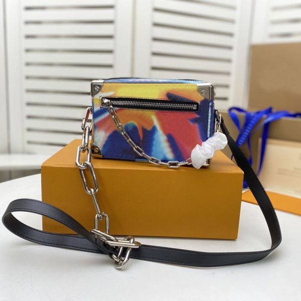 printed trunk box women bags malle handbag purse canvas cowhide cross body bag round flower pattern removable chain strap rivet metal sheet
printed trunk box women bags malle handbag purse canvas cowhide cross body bag round flower pattern removable chain strap rivet metal sheet
