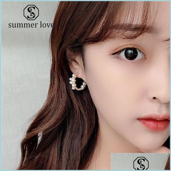 stud c shape pearl hoop earrings for women korean style 925 sterling sier needle plated alloy crystal drop deli sexyhanz dhmsm, Golden;silver
stud c shape pearl hoop earrings for women korean style 925 sterling sier needle plated alloy crystal drop deli sexyhanz dhmsm, Golden;silver