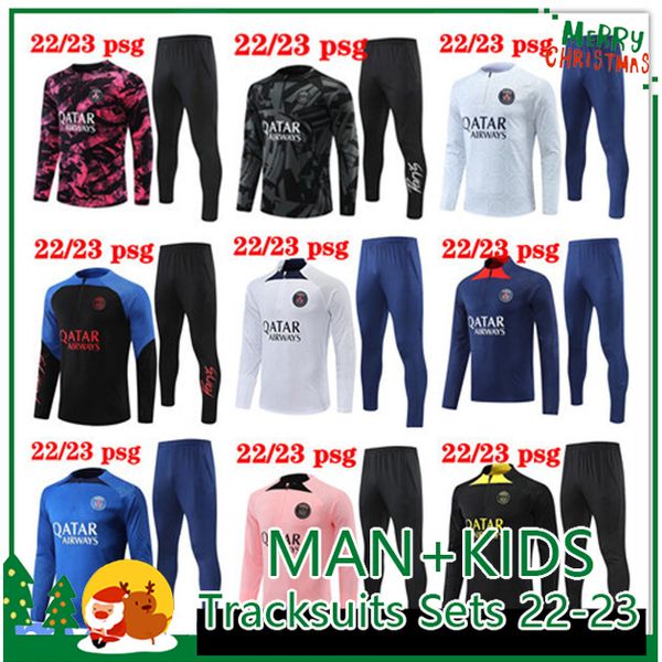 22/23 soccer tracksuits sets 2022 2023 men kids training suit kit sets uniform enfants mbappe psgs soccer jerseys tracksuit maillots, Black
22/23 soccer tracksuits sets 2022 2023 men kids training suit kit sets uniform enfants mbappe psgs soccer jerseys tracksuit maillots, Black