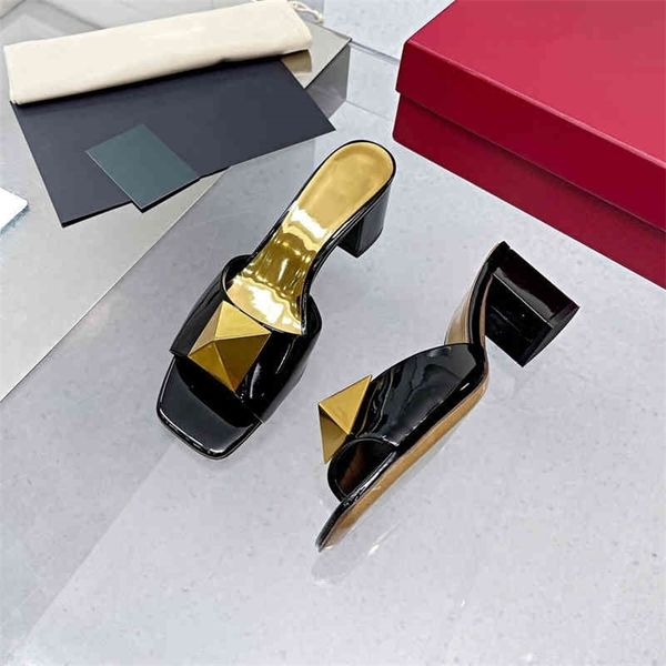 slippers summer shoes for women patent leather chunky heels slippers rivets jelly shoes slides flip flops chaussure femme size 35-41 75% off, Black
slippers summer shoes for women patent leather chunky heels slippers rivets jelly shoes slides flip flops chaussure femme size 35-41 75% off, Black