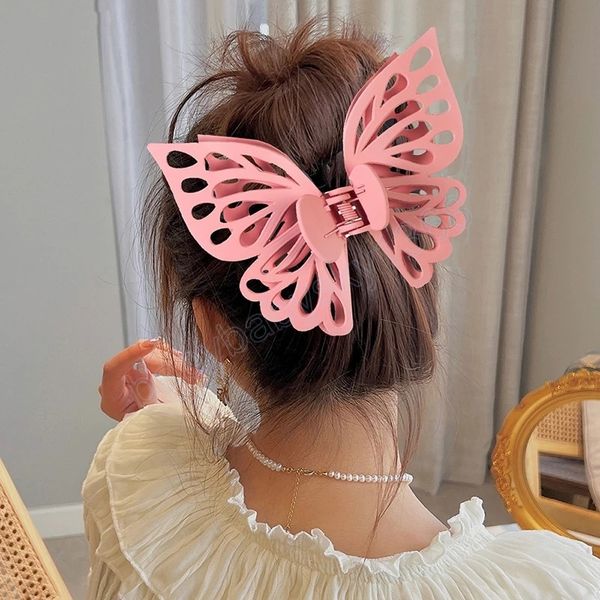 women extra large hair claw clips frosted clip butterfly hairpins korea bath barrettes woman hair accessories, Slivery;white
women extra large hair claw clips frosted clip butterfly hairpins korea bath barrettes woman hair accessories, Slivery;white
