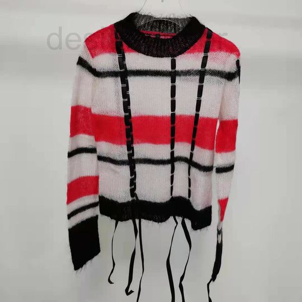 women's sweaters designer autumn winter 2019 contrast striped ribbon mohair round neck pullover i4yh, White;black
women's sweaters designer autumn winter 2019 contrast striped ribbon mohair round neck pullover i4yh, White;black