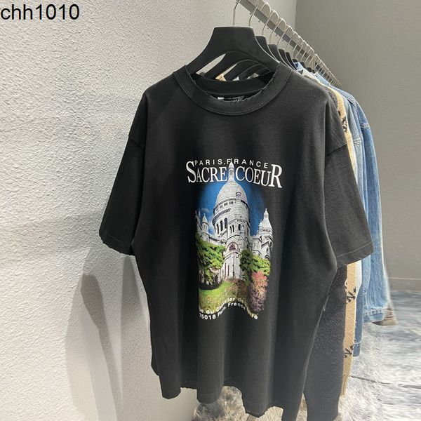 spring and hoodies summer high version b's paris castle large print pullover round neck loose t-shirt short sleeve balencaigass, Black
spring and hoodies summer high version b's paris castle large print pullover round neck loose t-shirt short sleeve balencaigass, Black