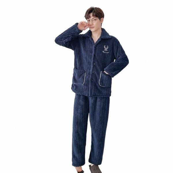 men's sleepwear men's sleepwear male flannel pajamas set winter lapel sleep warm thick 2pcs long sleeve shirt&pants coral fleece t, Black;brown
men's sleepwear men's sleepwear male flannel pajamas set winter lapel sleep warm thick 2pcs long sleeve shirt&pants coral fleece t, Black;brown