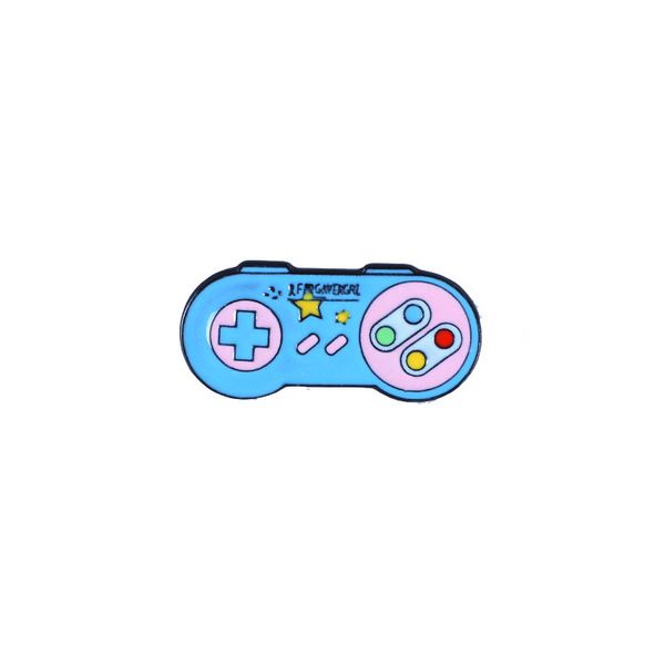cartoon rainbow pattern doubles game console brooch personality design popular accessories, Gray
cartoon rainbow pattern doubles game console brooch personality design popular accessories, Gray