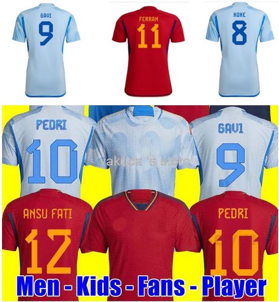 2022 customized spain soccer jerseys gavi pedri thiago asensio pedri ansu fati sergio ramos 15 football wear sports wholesale popular home a, Black;yellow
2022 customized spain soccer jerseys gavi pedri thiago asensio pedri ansu fati sergio ramos 15 football wear sports wholesale popular home a, Black;yellow