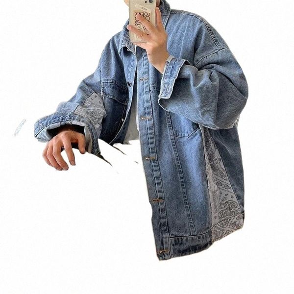 men's casual shirts men's casual shirts hiphop high street color blocked cashew blossom denim jacket spring and autumn tide vintag, White;black
men's casual shirts men's casual shirts hiphop high street color blocked cashew blossom denim jacket spring and autumn tide vintag, White;black