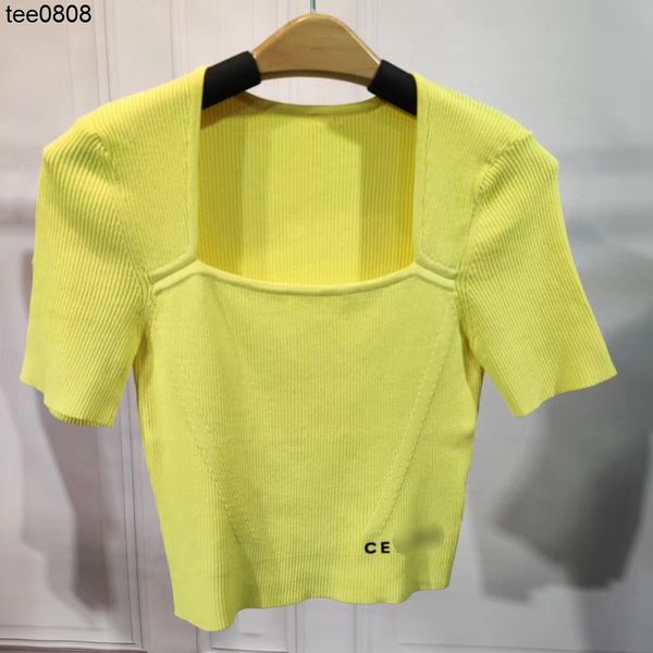 celinss 2022 sweater summer new style generous neckline slim and simple short sleeve sweater blouse female, White;black
celinss 2022 sweater summer new style generous neckline slim and simple short sleeve sweater blouse female, White;black