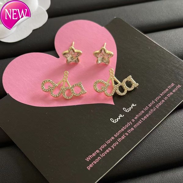 luxury brand design earrings g family / gujia 21 year new diamond inlaid five pointed star earrings regional trend simple 925 silver needle, Golden;silver
luxury brand design earrings g family / gujia 21 year new diamond inlaid five pointed star earrings regional trend simple 925 silver needle, Golden;silver