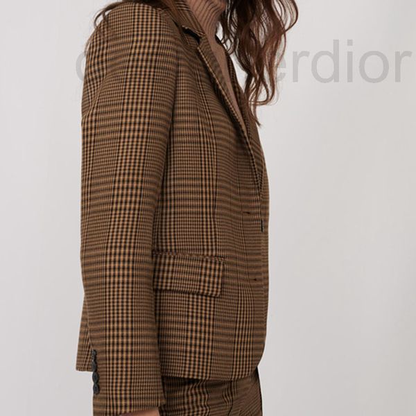 women's two piece pants designer french single new british style two button check short suit in autumn and winter 3k7n, White
women's two piece pants designer french single new british style two button check short suit in autumn and winter 3k7n, White