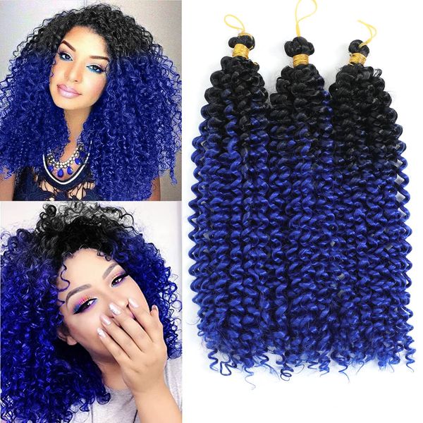 14 inches marlybob crochet braids hair extensions synthetic deep water wave hair piece afro jerry curl kinky curly braiding hair weave ls22, Black
14 inches marlybob crochet braids hair extensions synthetic deep water wave hair piece afro jerry curl kinky curly braiding hair weave ls22, Black