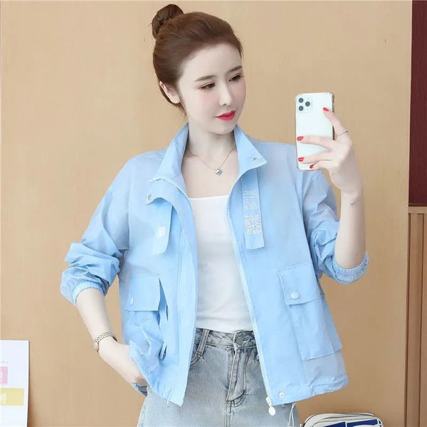 women s jackets sun protection clothing women summer fashion long sleeve printing student thin coat female short loose r945 220905, Black;brown
women s jackets sun protection clothing women summer fashion long sleeve printing student thin coat female short loose r945 220905, Black;brown
