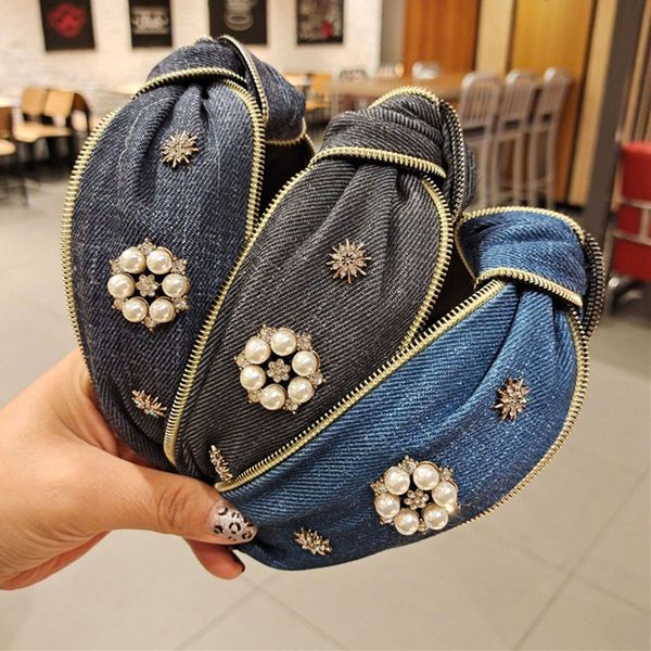 dhl ship women headbands vintage jean fabric pearl jeweled hair hoop headbands rabbit bees decor denim headband headwear, Silver
dhl ship women headbands vintage jean fabric pearl jeweled hair hoop headbands rabbit bees decor denim headband headwear, Silver