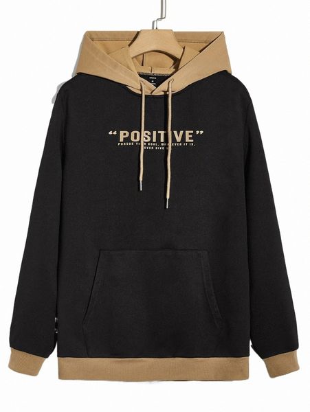men's hoodies & sweatshirts men slogan graphic contrast trim drawstring hoodie w1gu#, Black
men's hoodies & sweatshirts men slogan graphic contrast trim drawstring hoodie w1gu#, Black