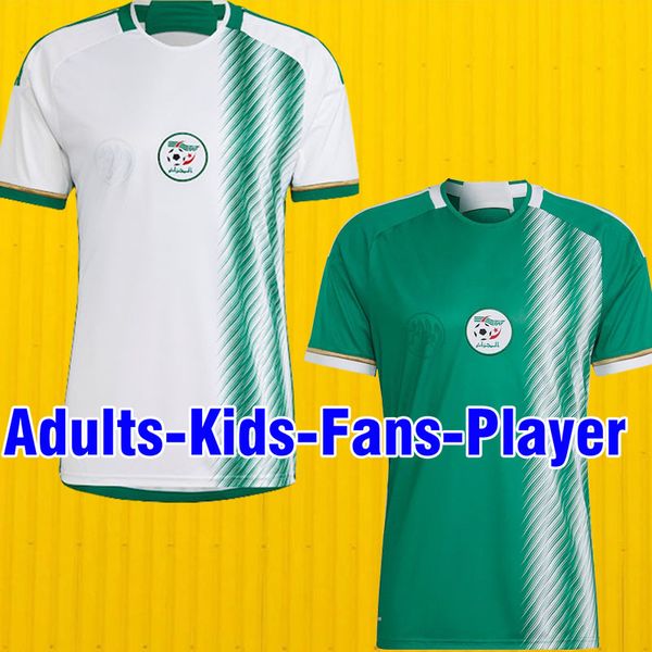 22 23 algerie soccer jersey maillot algeria atal delort 2022 2023bennacer football shirt kits mahrez feghouli uniforms men kids equipments 2, Black;yellow
22 23 algerie soccer jersey maillot algeria atal delort 2022 2023bennacer football shirt kits mahrez feghouli uniforms men kids equipments 2, Black;yellow