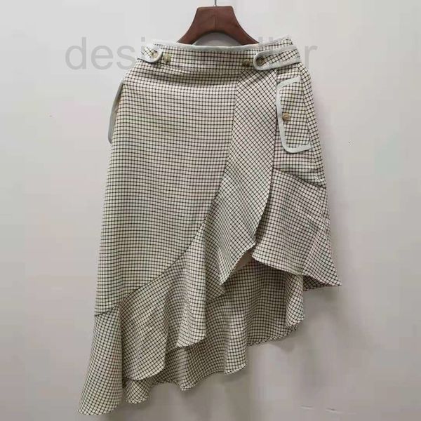 skirts designer french single sp2021 autumn winter new thousand bird check ruffle irregular mid length skirt 7h9n, Black
skirts designer french single sp2021 autumn winter new thousand bird check ruffle irregular mid length skirt 7h9n, Black