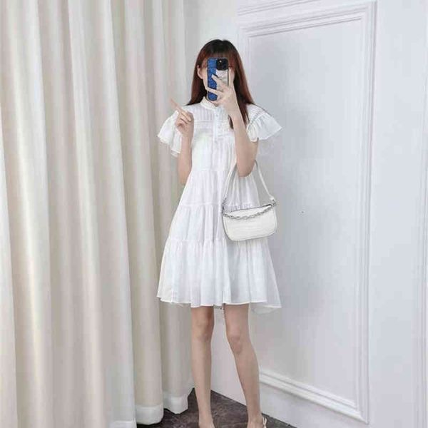 casual dresses fadan is's spring and autumn fashion stand collar loose temperament lotus leaf sleeve white dress female, Black;gray
casual dresses fadan is's spring and autumn fashion stand collar loose temperament lotus leaf sleeve white dress female, Black;gray