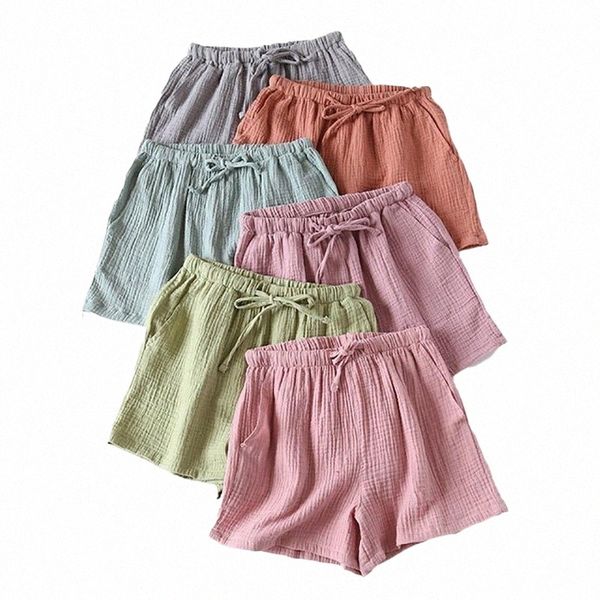 women's sleepwear women's sleepwear summer women 100% gauze cotton sleep bottom solid color elastic waist shorts with side pockets, Black;red
women's sleepwear women's sleepwear summer women 100% gauze cotton sleep bottom solid color elastic waist shorts with side pockets, Black;red