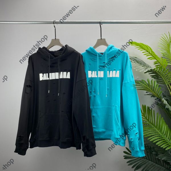 2022 autumn mens hoodies designer sweatshirts destroyed letter print hoody women hole broken sweatshirt s-xl, Black
2022 autumn mens hoodies designer sweatshirts destroyed letter print hoody women hole broken sweatshirt s-xl, Black
