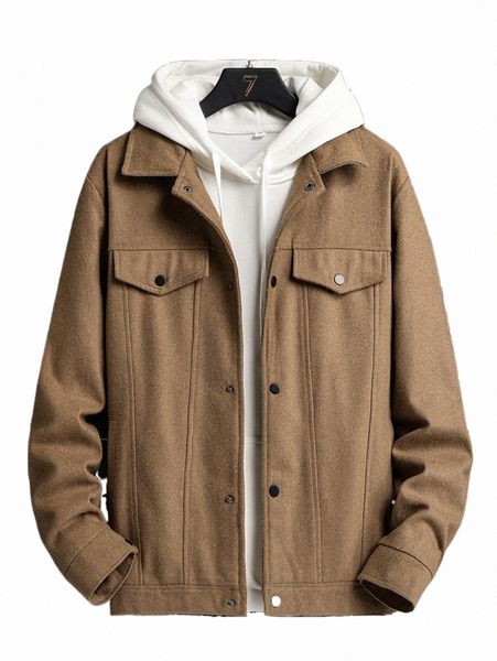 men's down & parkas men flap detail overcoat without hoodie t3tw#, Black 
men's down & parkas men flap detail overcoat without hoodie t3tw#, Black