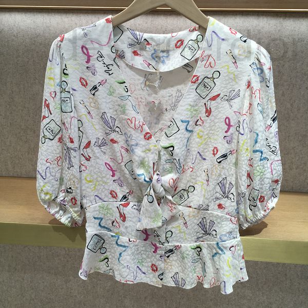 women's blouses & shirts designer fadan 's 2021 spring summer new lip print letter short sleeve v-neck lace up kudq, White
women's blouses & shirts designer fadan 's 2021 spring summer new lip print letter short sleeve v-neck lace up kudq, White