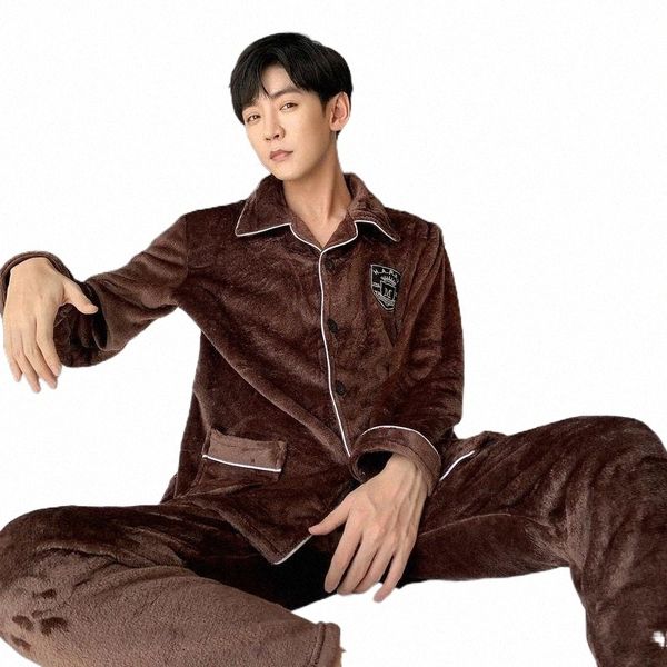 men's sleepwear men's sleepwear pajamas set winter leisure elastic waist men thicken warm flannel long sleeve pijama mujer pant ho, Black;brown
men's sleepwear men's sleepwear pajamas set winter leisure elastic waist men thicken warm flannel long sleeve pijama mujer pant ho, Black;brown