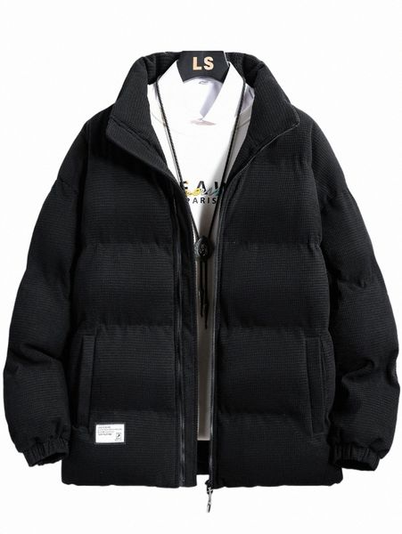 men's down & parkas men 1pc letter patched detail zipper front puffer coat i7yh#, Black
men's down & parkas men 1pc letter patched detail zipper front puffer coat i7yh#, Black