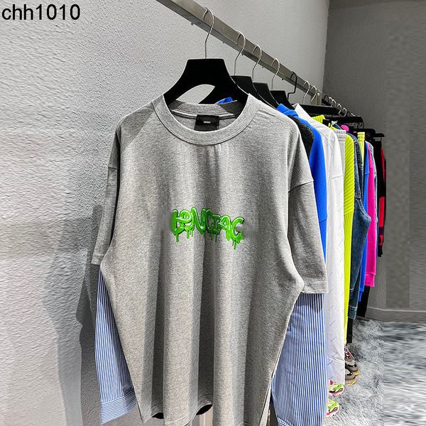 spring and summer tee long sleeve t-shirt high version b family graffiti print pullover round neck stitching fashion brand loose and versati, White;black
spring and summer tee long sleeve t-shirt high version b family graffiti print pullover round neck stitching fashion brand loose and versati, White;black
