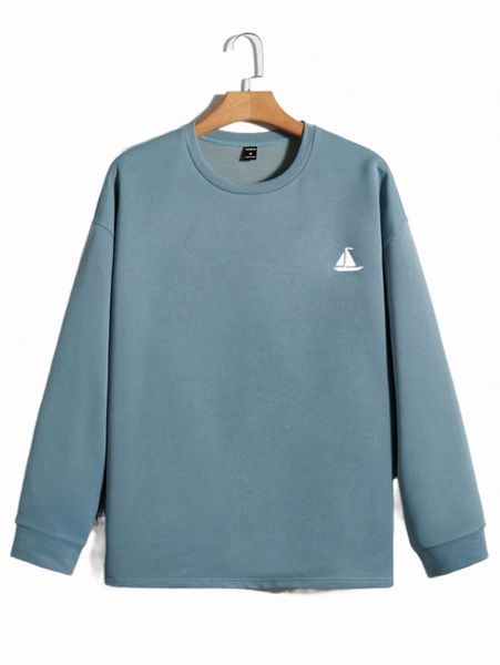 men's hoodies & sweatshirts men ship print drop shoulder sweatshirt 34i7#, Black
men's hoodies & sweatshirts men ship print drop shoulder sweatshirt 34i7#, Black