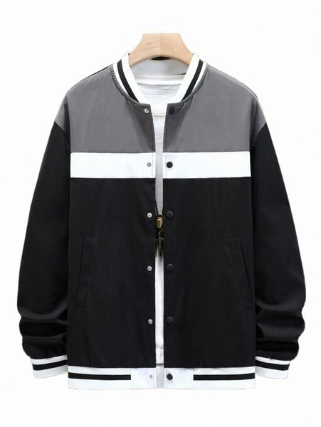 men's jackets men color block striped trim bomber jacket without tee f9ku#, Black;brown
men's jackets men color block striped trim bomber jacket without tee f9ku#, Black;brown
