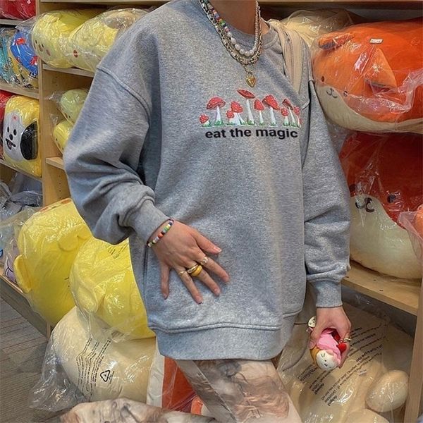 womens hoodies sweatshirts retro embroidery mushroom sweatshirts spring autumn fashion long sleeve crewneck hoodies streetwear loose women, Black
womens hoodies sweatshirts retro embroidery mushroom sweatshirts spring autumn fashion long sleeve crewneck hoodies streetwear loose women, Black