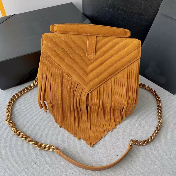 r college suede tassel chains shoulder bags grade a quality autumn leather strap cross body bag handle bronze metal hardware handbags v-line
r college suede tassel chains shoulder bags grade a quality autumn leather strap cross body bag handle bronze metal hardware handbags v-line
