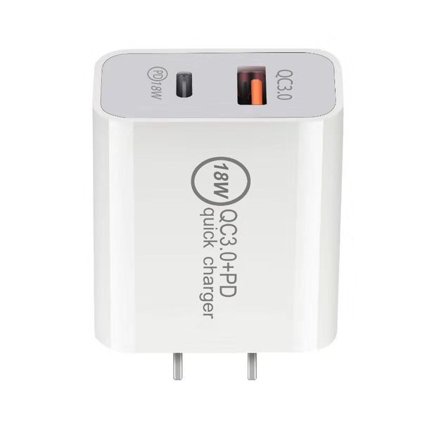 18w pd type c wall charger qc 3.0 usb dual port power delivery fast charge for mobile phone
18w pd type c wall charger qc 3.0 usb dual port power delivery fast charge for mobile phone