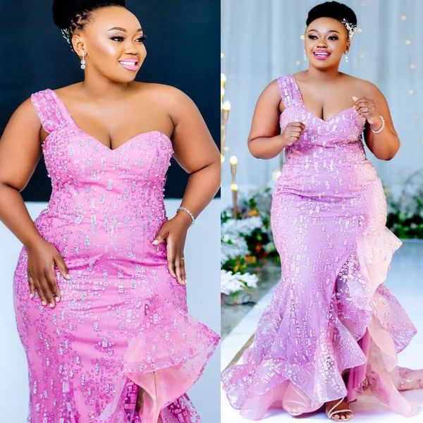 2023 designer pink prom dresses one shoulder side slit satin custom made crystals beaded pleats ruched plus size evening party gowns vestido, Black
2023 designer pink prom dresses one shoulder side slit satin custom made crystals beaded pleats ruched plus size evening party gowns vestido, Black
