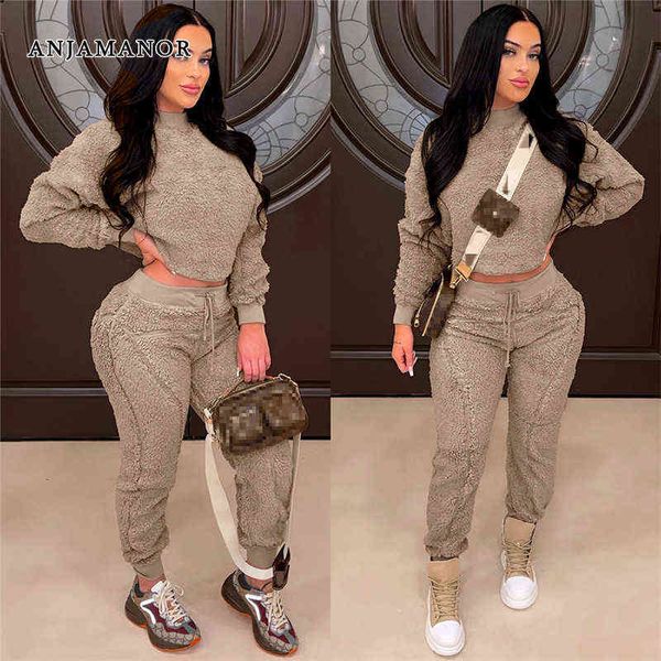 women's two piece pants anjamanor sportswear fleece tracksuit casual two piece set long sleeve and pants set women clothes comfy sweats, White
women's two piece pants anjamanor sportswear fleece tracksuit casual two piece set long sleeve and pants set women clothes comfy sweats, White