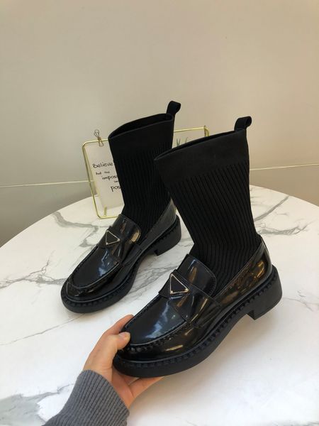 luxury brand designer boots women fashion leather autumn winter booties metal triangle student style boot, Black
luxury brand designer boots women fashion leather autumn winter booties metal triangle student style boot, Black