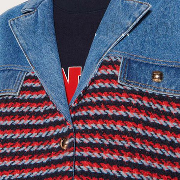 women's hoodies & sweatshirts designer fadan autumn / winter denim stitching contrast loose cardigan h23u, Black
women's hoodies & sweatshirts designer fadan autumn / winter denim stitching contrast loose cardigan h23u, Black