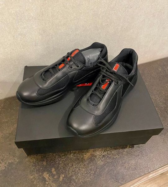 famous brands -- men america cup sneakers shoes patent leather & mesh trainers rubber sole fabric sports lace-up nylon outdoor casual walkin, Black
famous brands -- men america cup sneakers shoes patent leather & mesh trainers rubber sole fabric sports lace-up nylon outdoor casual walkin, Black